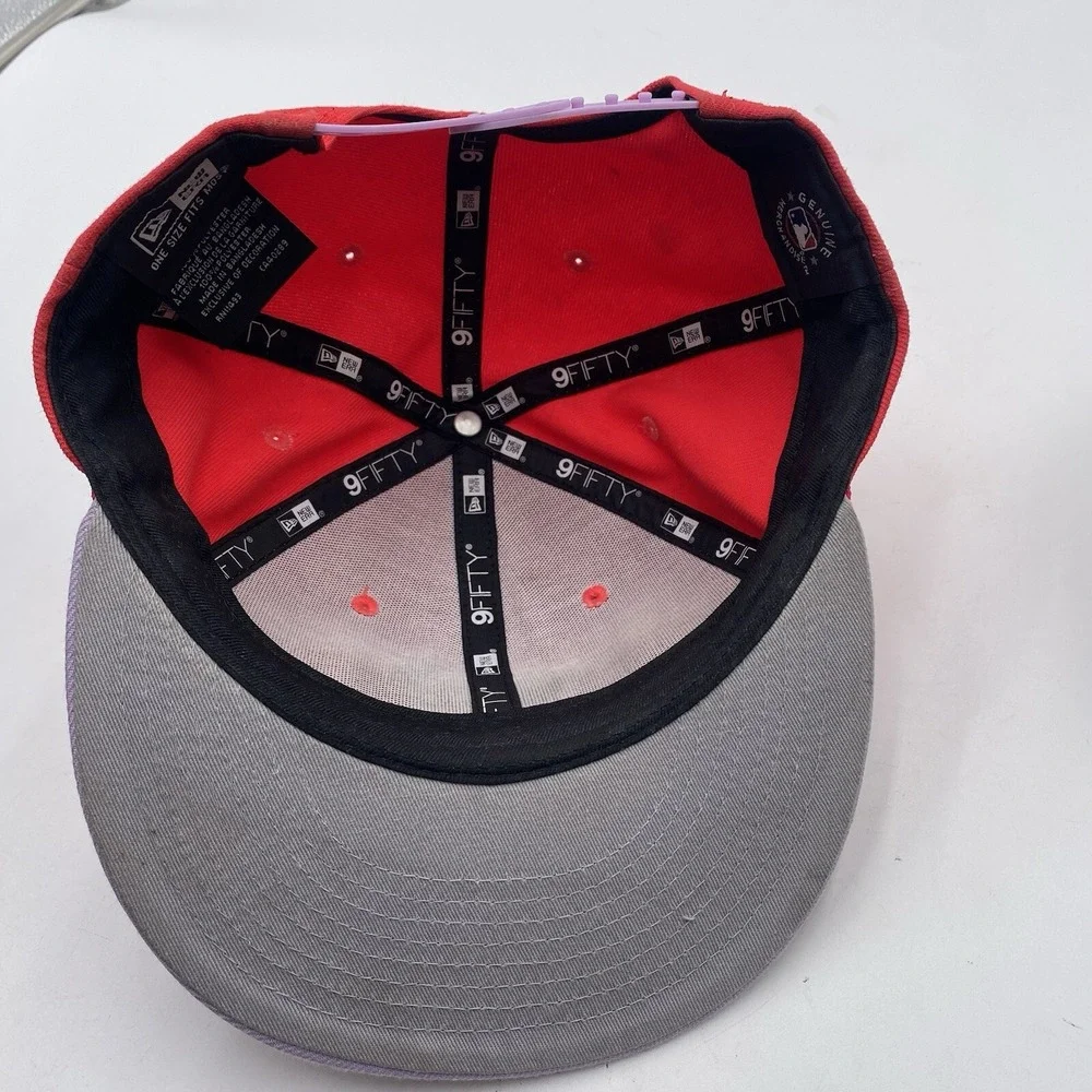 Washington Nationals Hat New‎ Era 9fifty SnapBack Red Cleaned VGC Adjustable